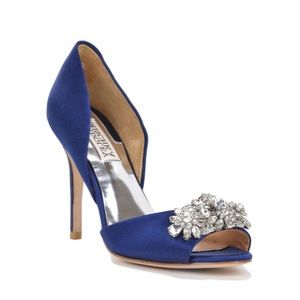 Badgley Mischka Giana D'Orsay Pumps, Blue